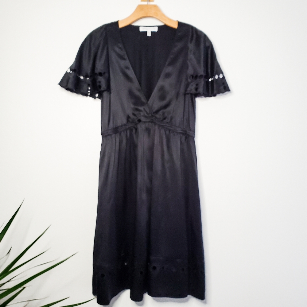 See By Chloe black 100% silk dress